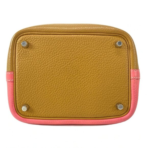 HERMES Picotin Lock Ccossack PM - Rose Azalee Sesame Taurillon Clemence Y - Picture 10 of 14